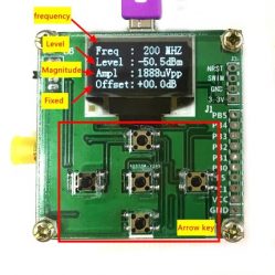 8GHz 1-8000Mhz OLED RF Power Meter -55 to -5 dBm